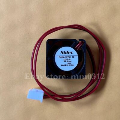  D02X-12TM 12 2.5cm 2510 12V 0.05A 2 Wire Dual   Cooling Fan #F10