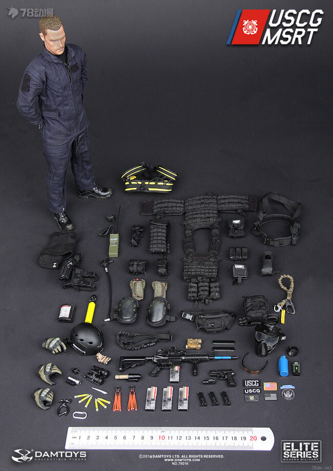 1/6 12インチDAMTOYS アメリカ沿岸警備隊 MSRT CS36 Damtoys 78016 1/6 U.S. COAST GUARD MSRT MARITIME SECURITY