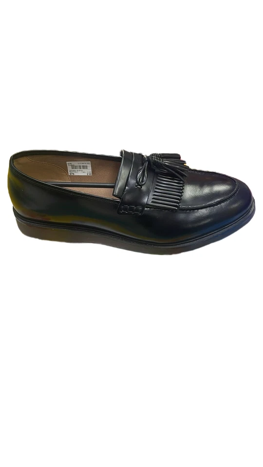 Mocassim H By Hudson Calveston SI S103 preto patenteado - Reino Unido 9 - Imagem 3 de 4