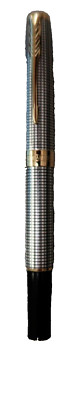Parker Sonnet Fountain Pen Sterling Silver Cisele 18K X Fine Pt  New In Box