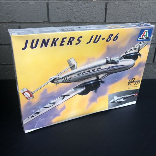 Junkers Ju-86 - Italeri 1/72 Scale Unassembly Aircraft Kit #029 Sealed Box Bent - Bild 2 von 11