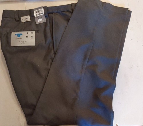 Haggar Mens Pants Sz 32W x 30L Cool 18 Performance Comfort Waist NWT - 第 1/5 張圖片