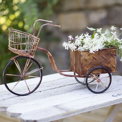 Delivery Trike Planter 3 Wheeled Metal