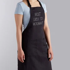 Most Likely To Microwave Funny Saying BBQ Grilling Gift Cooking Apron 