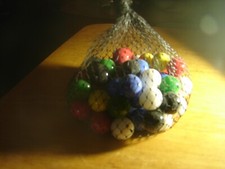 New Multi Colored Marbles About 50 in Original Bag