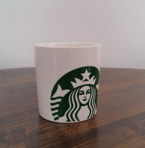 Starbucks 2017 Classic White Green Mermaid Logo Coffee  / SOUP  Mug  14 Fl Oz 