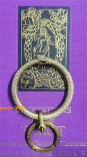Original Brass Snake Ring Keychain Bite Ouroboros Brass Key Pendant Mens Gift