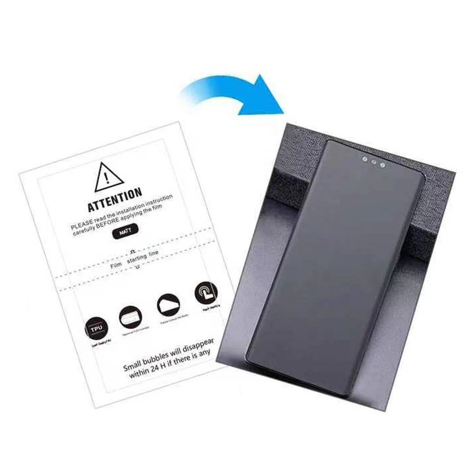 50 peças de filme de hidrogel flexível máquina para telefone filme protetor de tela de privacidade - Imagem 3 de 4