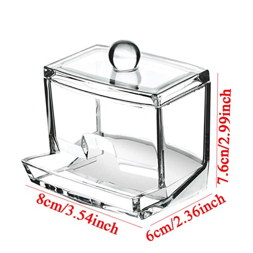 Make-Up-Halter Für Wattestäbchen Topf Organizer Spender Transparent /s 🔥 - Bild 7 von 16