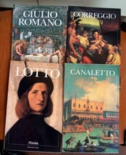 G.ROMANO CORREGGIO CANALETTO LOTTO -- 4 Libri Mondadori Arte L'Unita'