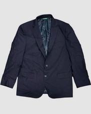 B By Brooks Brothers Men's Blue Classic Fit Wool Two-Button Suit Jacket Size 44R