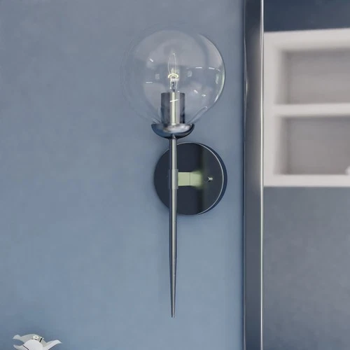 Vaxcel Lighting W0409 Olson 17" Tall Bathroom Sconce - Nickel - Picture 9 of 9