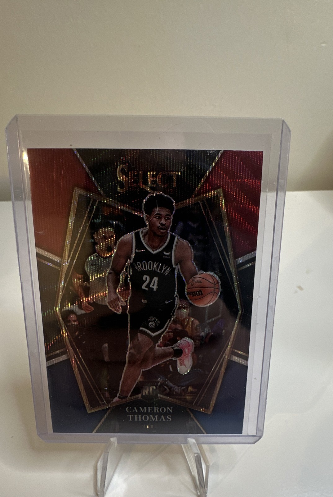 2021-22 Panini Select - Premier Level Cameron Thomas #126 Tri-Color Prizm (RC)