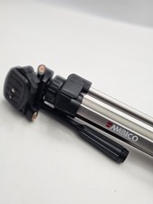 AMBICO Camera Video Tripod Aluminum Adjustable 3-Way Pan Tilt Head Silver
