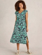 WHITE STUFF FREYA CHANNEL SUMMER BEACH DRESS - MEDIUM - BRAND NEW NO TAGS