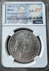 1882-CC Morgan Silver Dollar $1 NGC MS 64 Business Strike Carson City