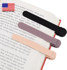 3Pcs Automatic Bookmark, Silicone Book Marks for Reading Women, Men, Kids, Book 
