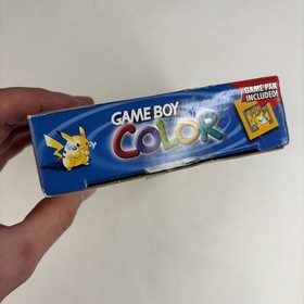 Nintendo Game Boy Color Pokemon Pikachu Yellow Console Complete In Box! READ