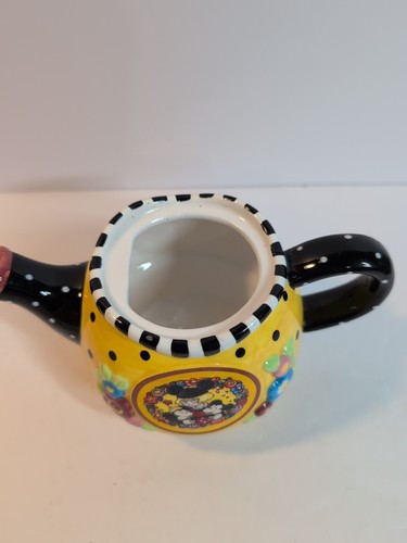 Mary Engelbreit Disney Tea for Three Teapot ceramic Mickey Minnie - Picture 5 of 7