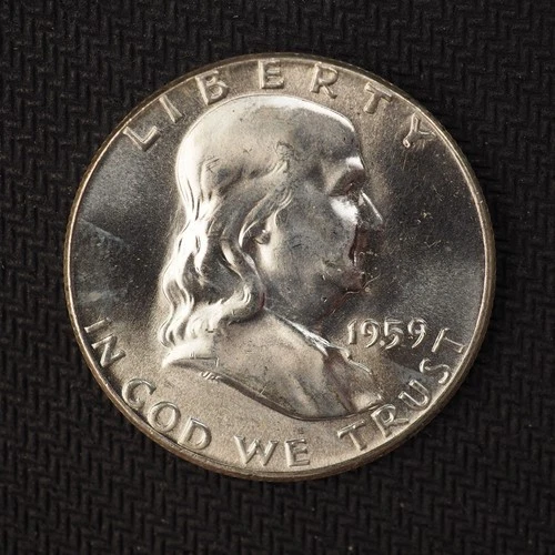 1959 *P* Franklin SILVER Half Dollar *UNC * - FREE SHIP! C2659
