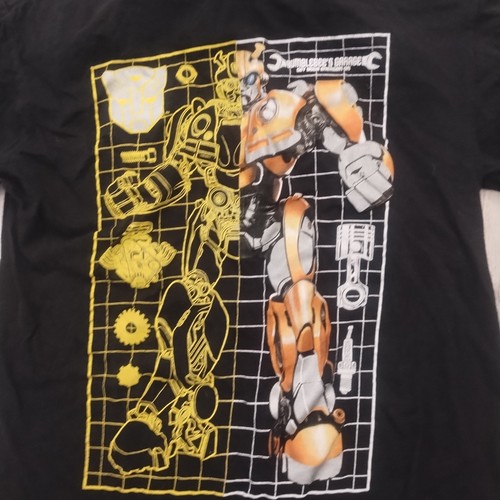 Transformers Shirt Boys XS Bumblebee's Garage Shirt Black Graphic T-Shirt - Picture 2 of 6