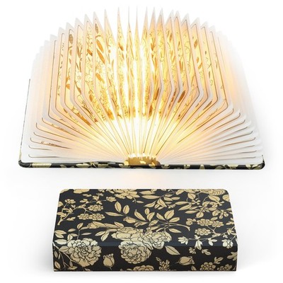 Floral Print Book Light,3-Color Book Lamp Book Lovers Gifts | 1200mAh Portabl...