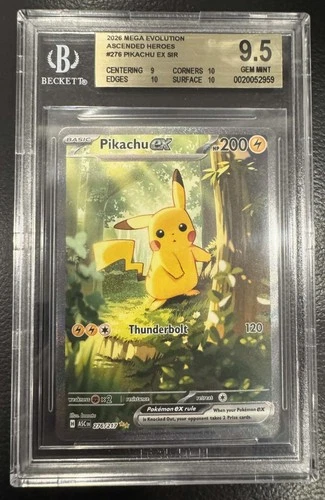 2026 Pokemon Ascended Heroes Special Illustration Rare #276 Pikachu EX - BGS 9.5