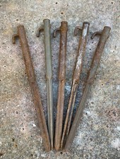 British Army.Tent Pegs x 5.Military Tent Marquee.Gazebo Awning Camping