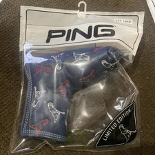 PING Pingman Red White & Blue Blade Putter Headcover Dancing RWB Mr. Ping