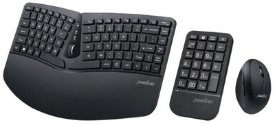 Perixx Periduo-606 Ergonomic 3-in-1 Combo Wireless Keyboard and Mouse
