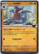 Cynthia's Gabite (Cosmos Holo) Common Miscellaneous Cards & Products 103/182 NM