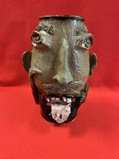 Face Jug- Folk Southern Pottery Georgia Stoneware