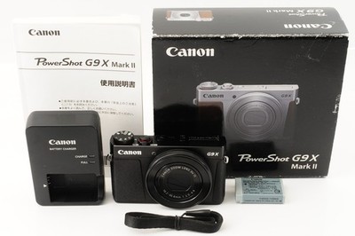 【極美品】Canon PowerShot G9X MarkII Canon PowerShot G9X Mark II 20.1MP Digital Camera Black [MINT in