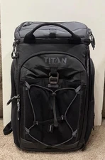 Titan By Arctic Zone 26-can Backpack Cooler With 1 Ice Pack. Black