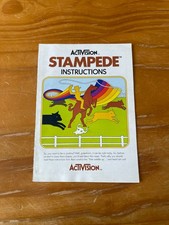 Stampede Atari 2600 Instruction Manual ONLY OEM BUY 3 GET 1 FREE Activision
