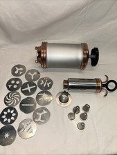 Vintage Mirro Cookie Pastry Dessert Press Piping Decorator 20 Piece Set