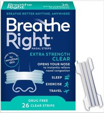 Breathe Right Nasal Strips - Extra Strength Clear 26 ct
