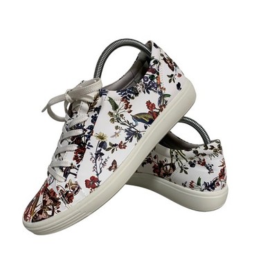 ECCO x Kristjana S Williams Collab Floral Leather Sneakers US Women's 10 10.5