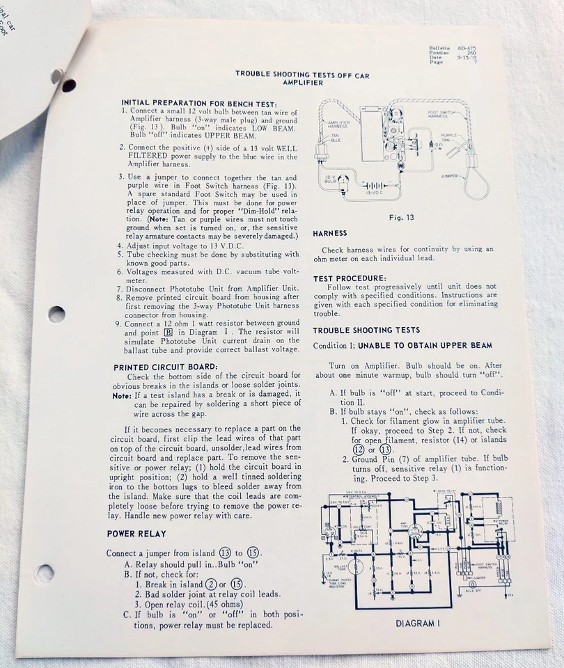 Pontiac Bonneville Catalina 1960 original GM Guide-Matic información de servicio/reparación nuevo en stock Foto 4 de 4