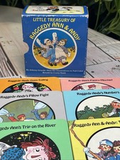 Little Treasury of Raggedy Ann  Andy Mini Book Set Chatham River Press 6 HC