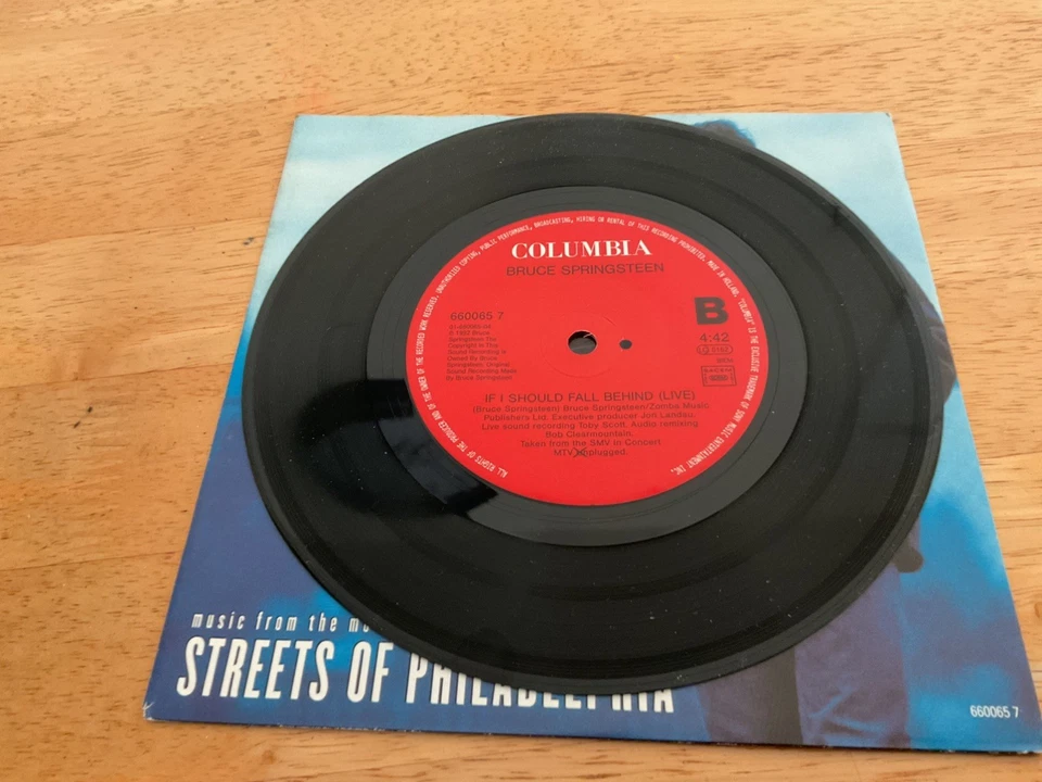 Bruce Springsteen - Streets Of Philadelphia 7” VINYL - NEW UNPLAYED  - Image 3 of 4
