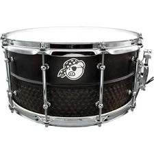 Pork Pie Hybrid Copper and Hammered Brass Snare Drum 14 x 7 in. 197881329969 RF