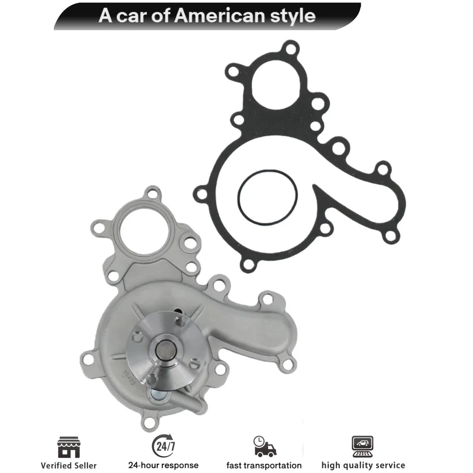 For Toyota Land Cruiser 08-15 Sequoia Tundra LX570 5.7 3URFE Engine Water Pump Foto 2 de 4