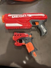 A lot of guns the Nerf Mega Bigshock And Nerf Mega Nagnus