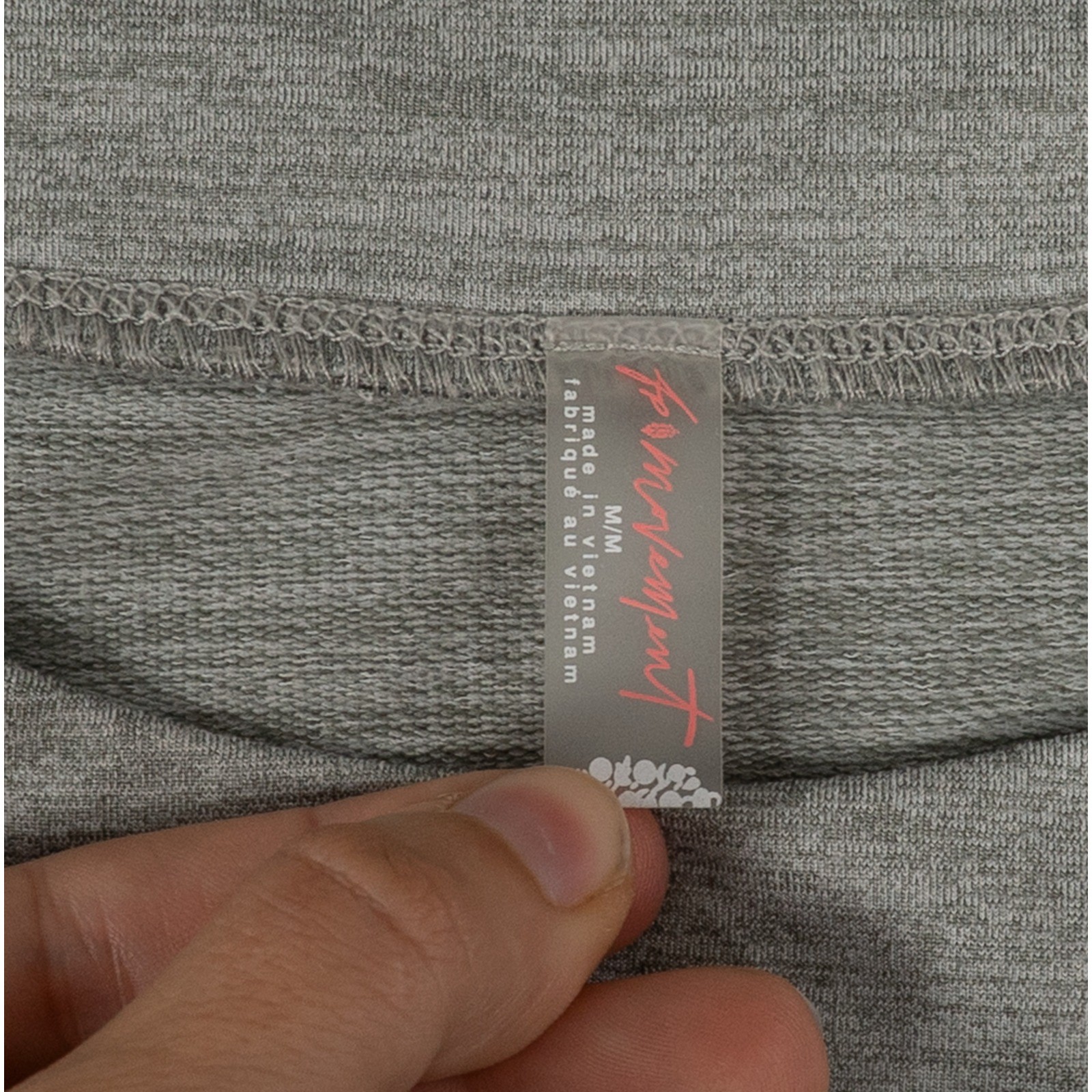 FP Movement Free People Jump Start Layer Cropped Sweatshirt Womens Medium Grey image 2