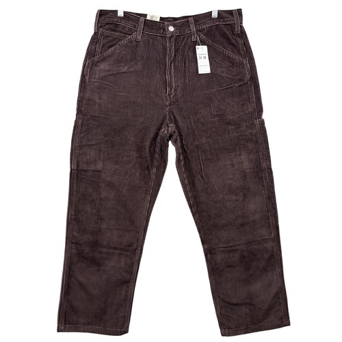 Levi's 568 Cord Zimmermann Hose Herren 34x30 braun locker gerade Arbeitskleidung