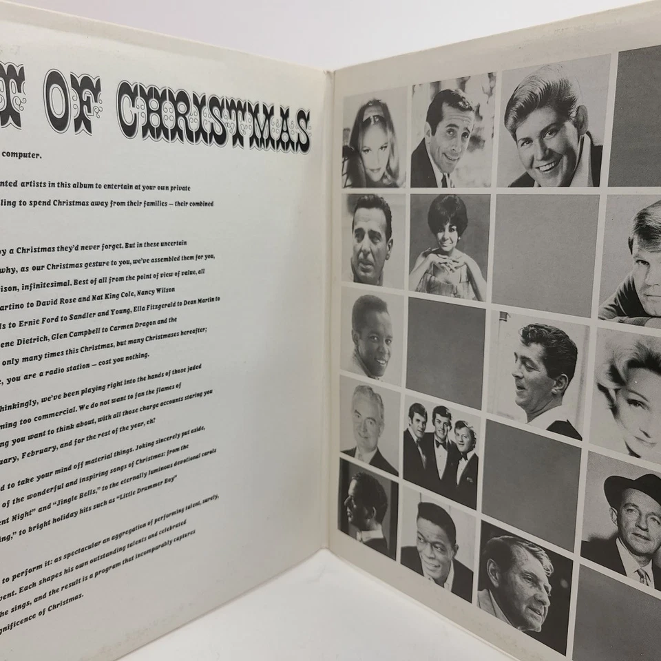 The Best Of Christmas DOUBLE Vinyl LP 1968 Bing Crosby, Nat King Cole & MORE! EX - Image 2 of 4