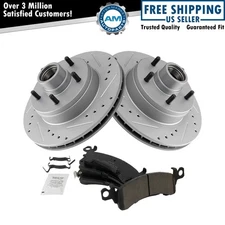 Front Premium Posi Ceramic Brake Pad & Performance Rotor Kit for GM