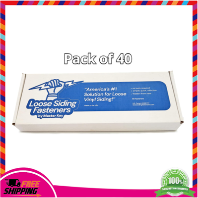 #ad Vinyl Siding Repair Clips Pack 40 Secure Loose Panels Weather Resistant $54.57