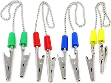 Honbay 4PCS Dental Bib Holder Clips Ball Chain Napkin Clips